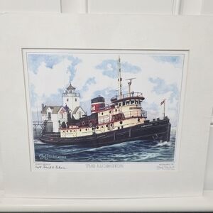 Painting of Bob Steuart Tug Ludington 100/250